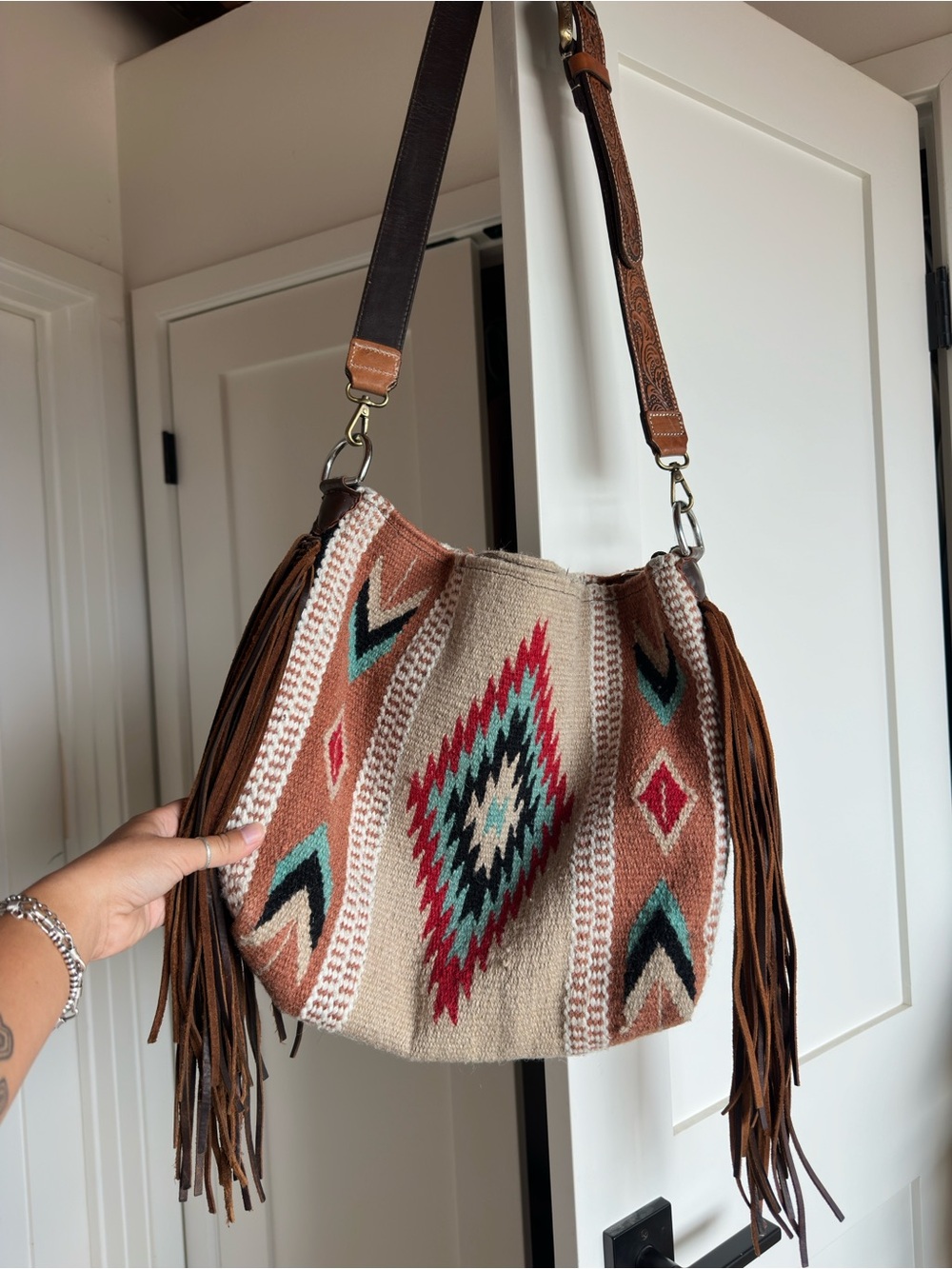 Large Western Saddle Blanket Purse